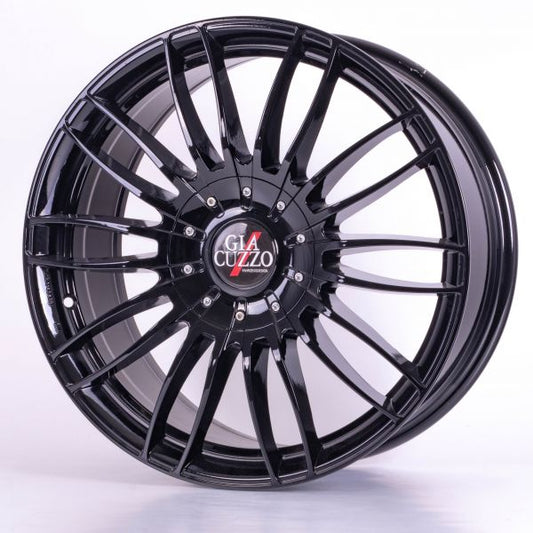 Allwetterkomplettradsatz Alu Duo-Line Schwarz-Glanz 18" DFM Rich 6