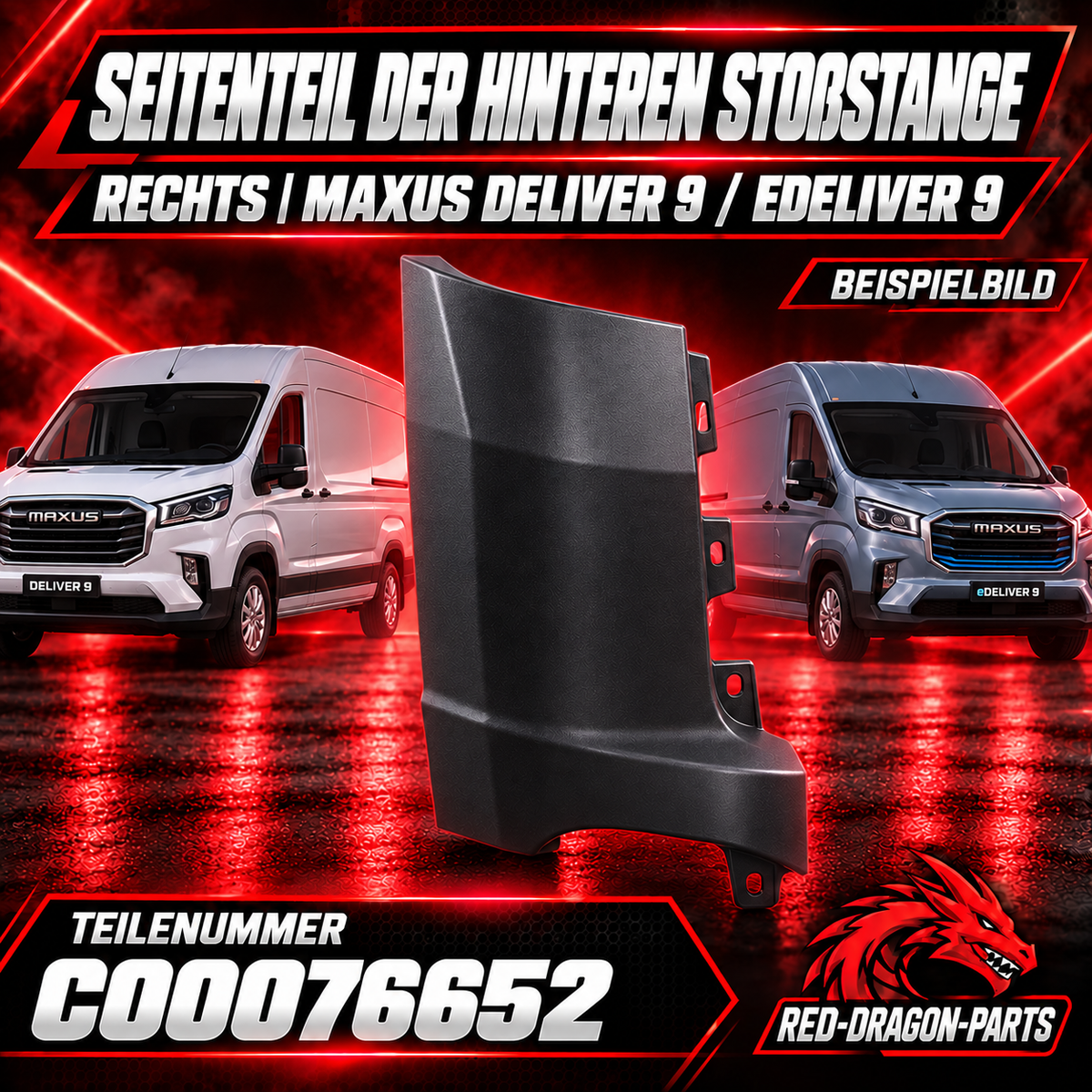 Stoßstangen-Seitenteil hinten rechts MAXUS Deliver 9 / eDeliver 9 – C00076652