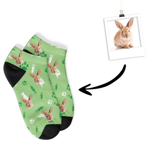Personalisierte Kaninchen Sneakersocken