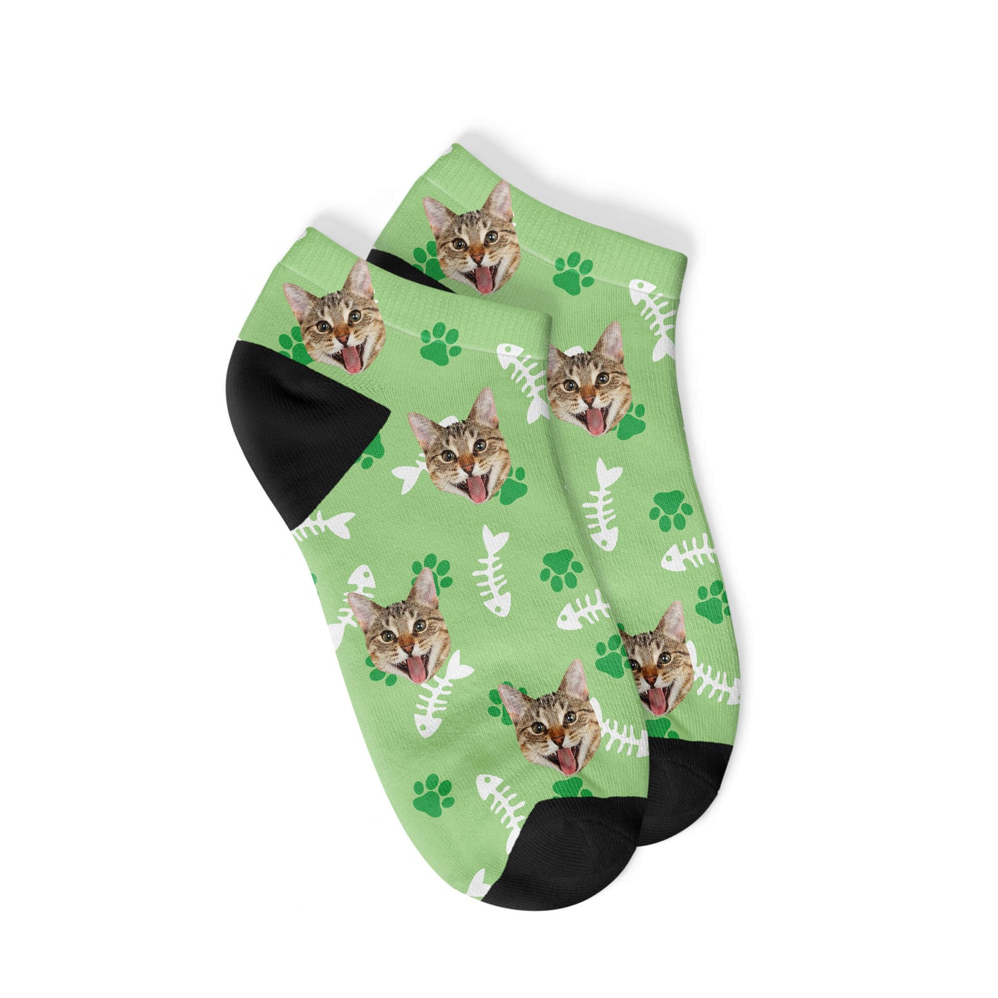 Personalisierte Katzen Sneakersocken