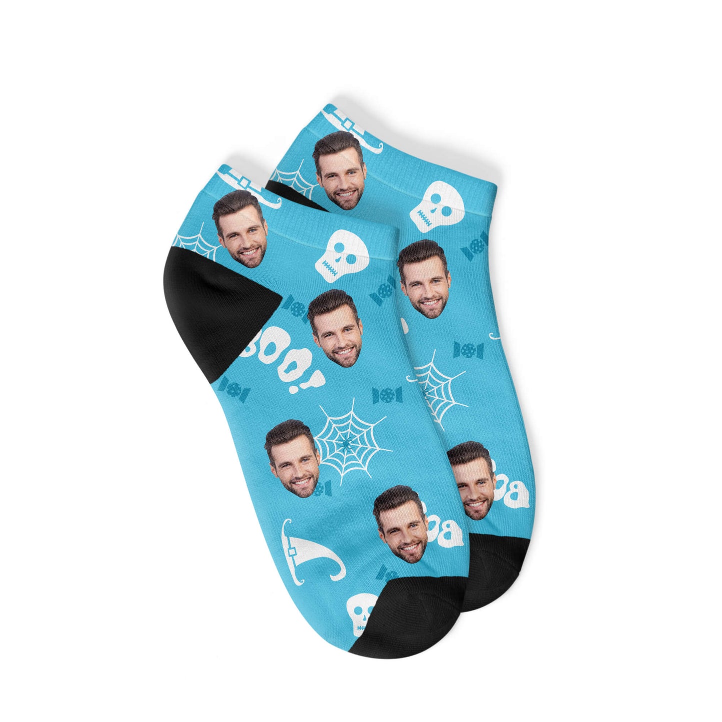 Personalisierte gespenstige Halloween Sneakersocken