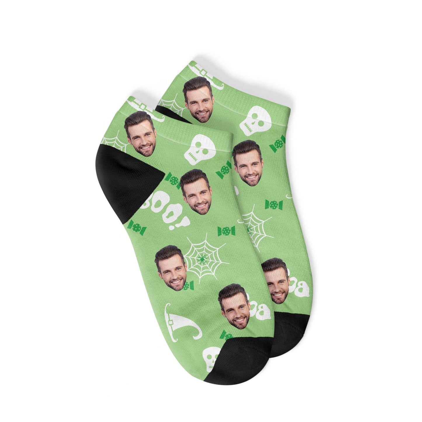 Personalisierte gespenstige Halloween Sneakersocken