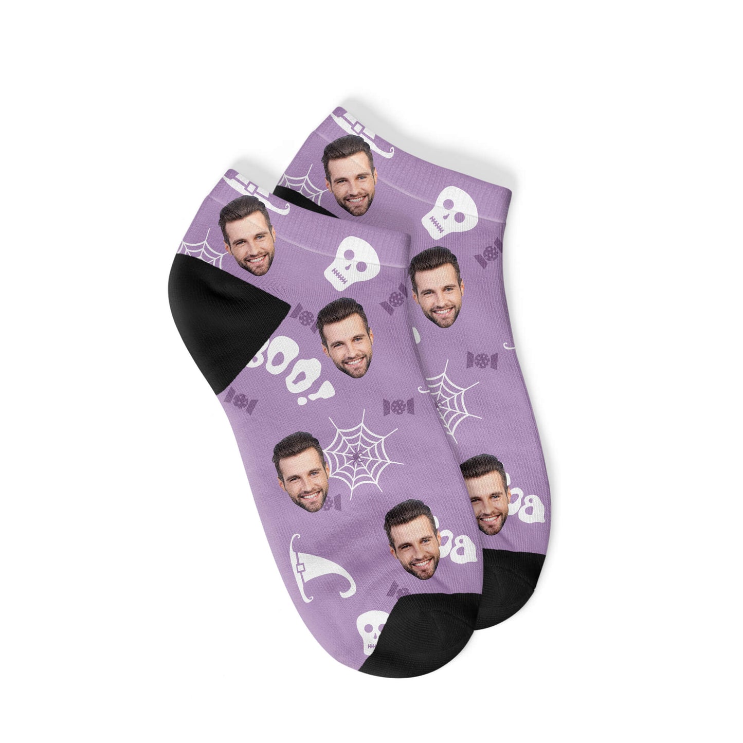 Personalisierte gespenstige Halloween Sneakersocken