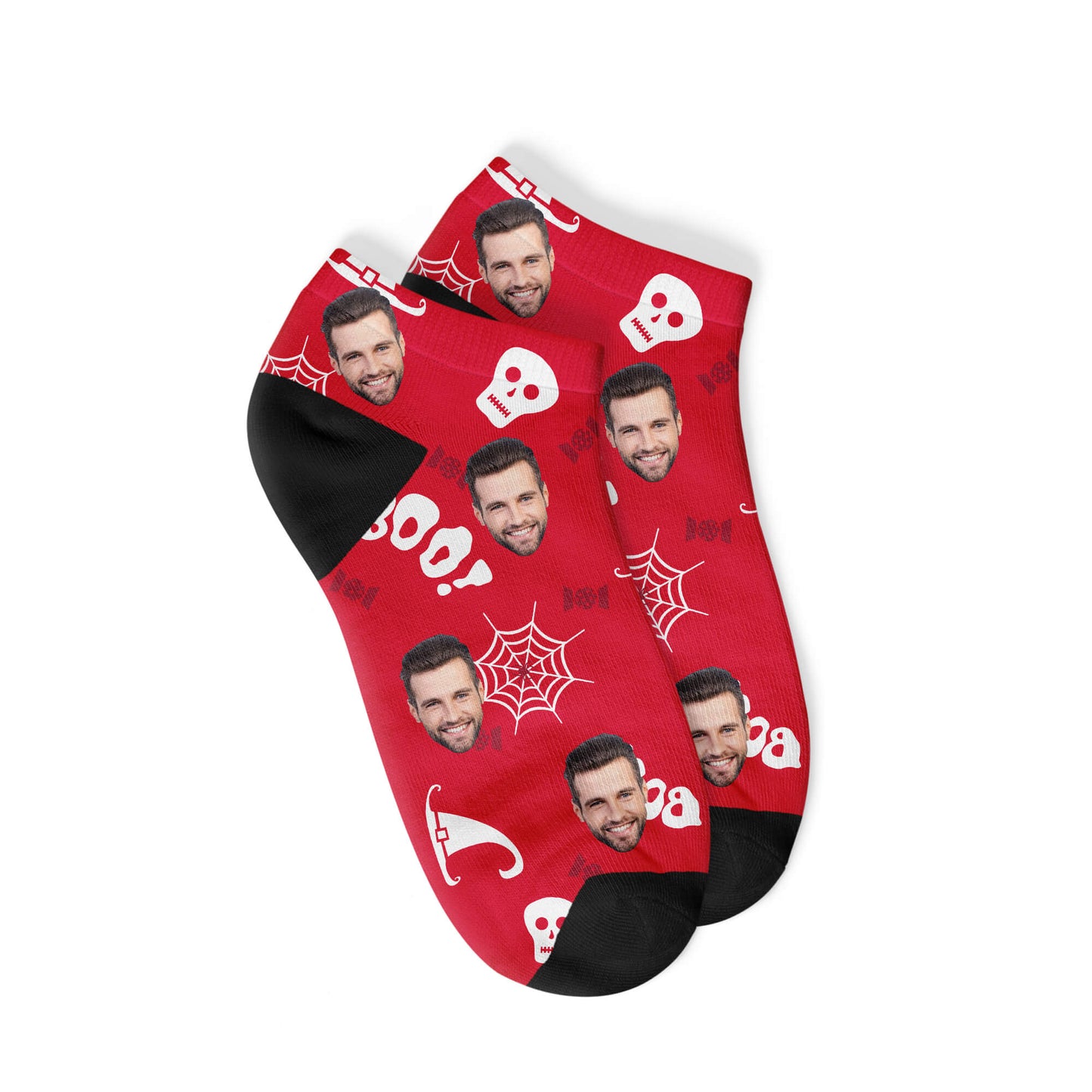 Personalisierte gespenstige Halloween Sneakersocken