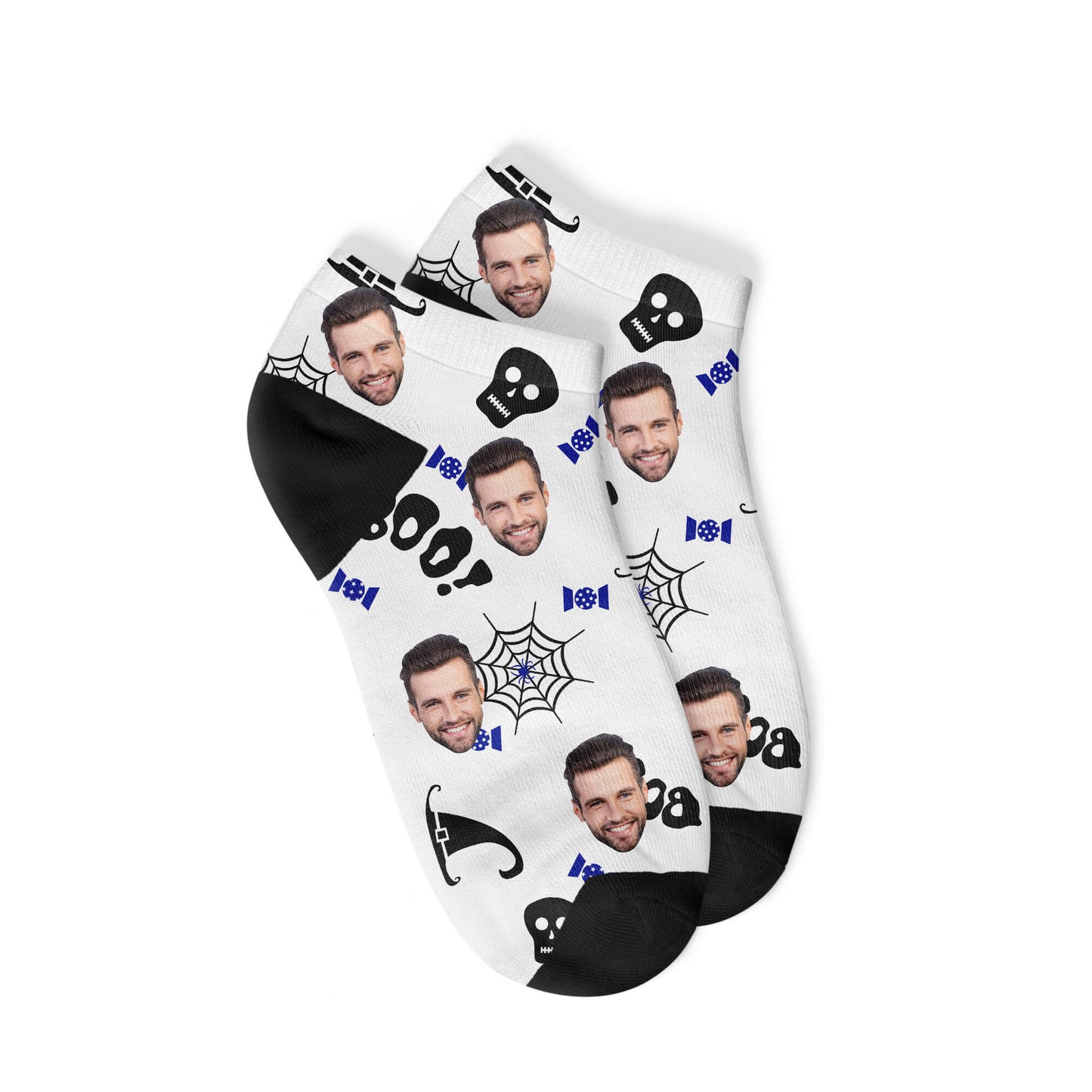 Personalisierte gespenstige Halloween Sneakersocken