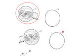 Tankdeckel-Abdeckung MG HS MJ 2025, unlackiert | 10095471-SPRP