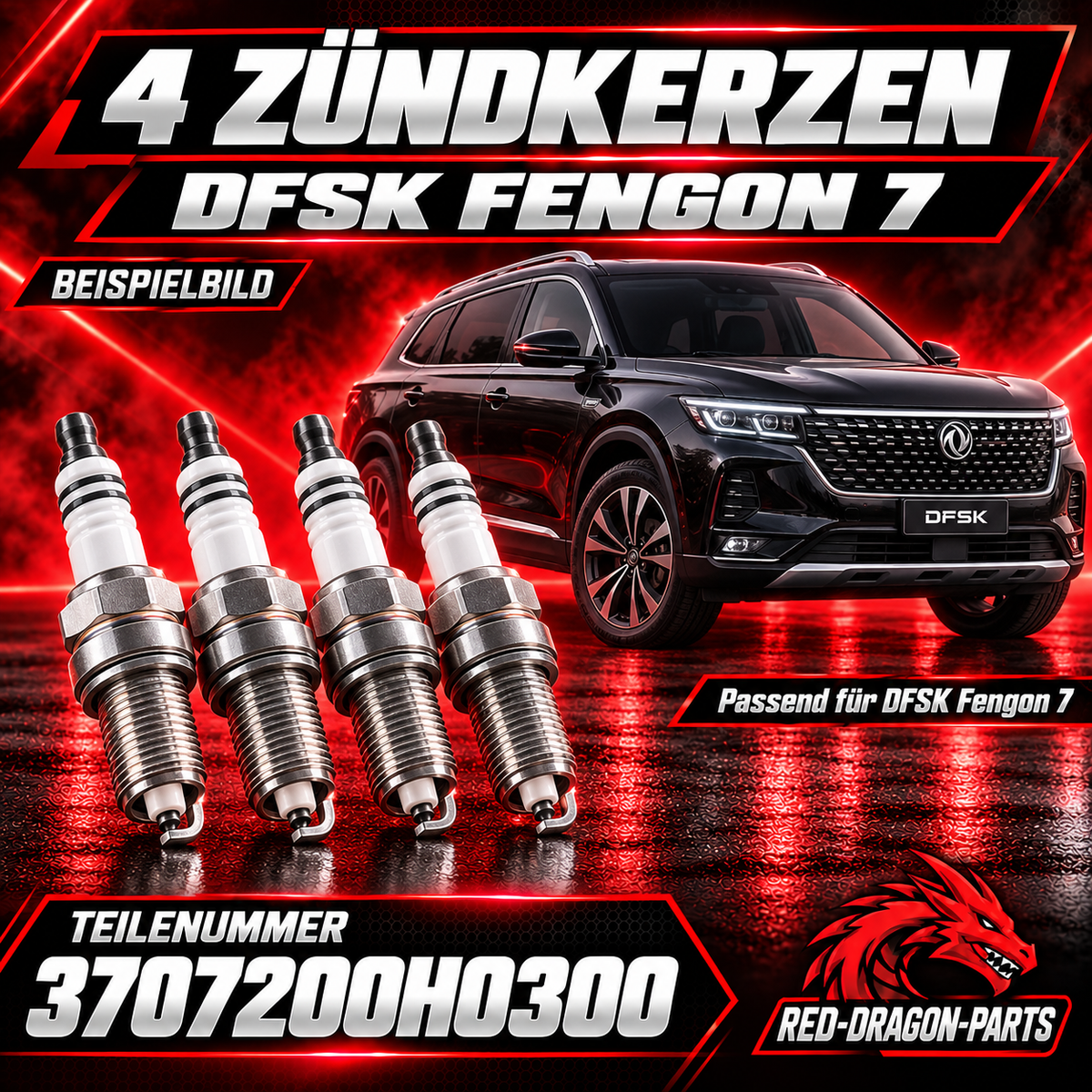 4 spark plugs DFSK Fengon 7