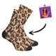 Personalisierte Leoparden Socken
