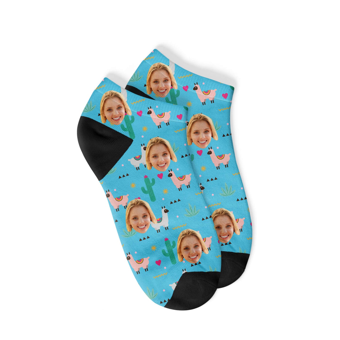 Personalisierte Alpaka Sneakersocken