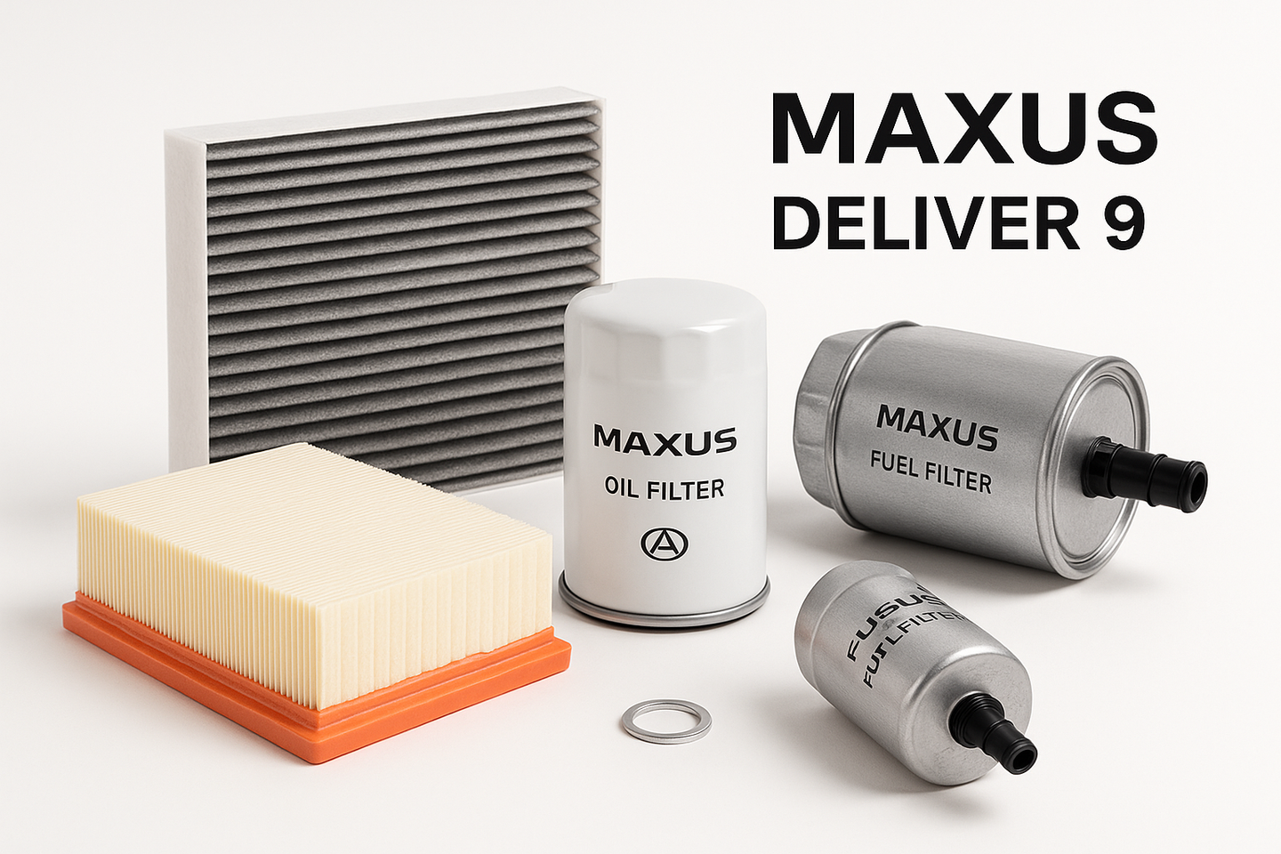 Wartungspaket Maxus Deliver 9 Luftfilter Ölfilter Innenraumfilter Kraftstofffilter Dichtung Ölablassschraube