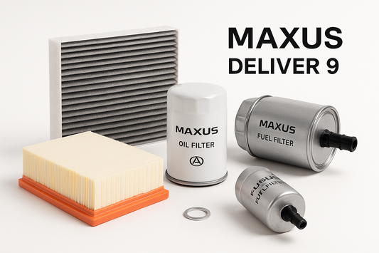 Wartungspaket Maxus Deliver 9 Luftfilter Ölfilter Innenraumfilter Kraftstofffilter Dichtung Ölablassschraube